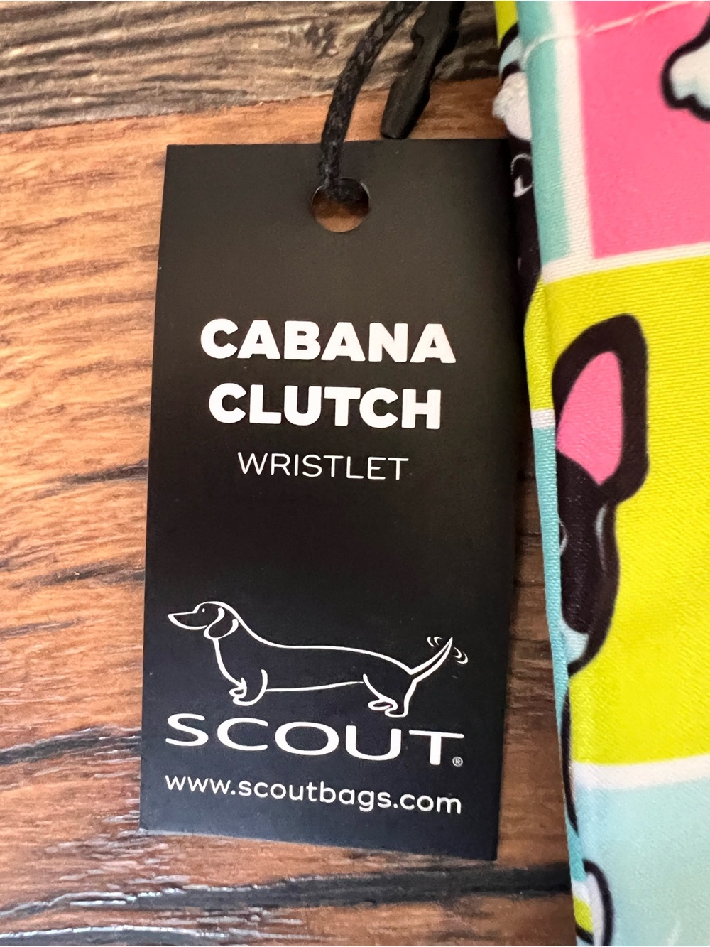 Scout Bag Andy Warhol Cabana Clutch Wristlet Dog Print NWT Zip Pouch - Picture 5 of 7